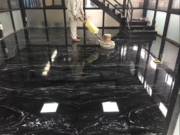 Bathroom Black Marble Floor