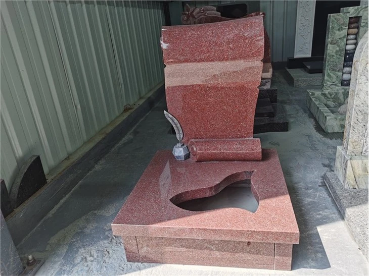 Rose Granite Headstone