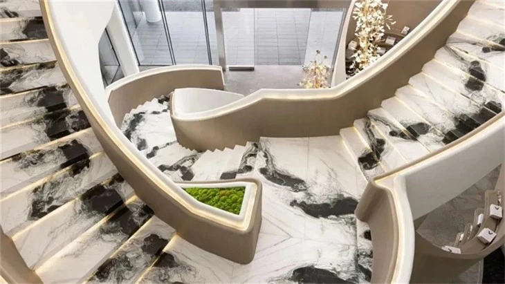 Marble Tiles On Stairs