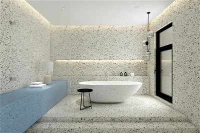 Terrazzo sprchová podlaha dlaždice